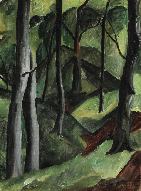 Ville Jais Nielsen: Skovparti, u.å. og Opstilling, 1916 Ville Jais Nielsen: Skovparti, u.å. og Opstilling, 1916
